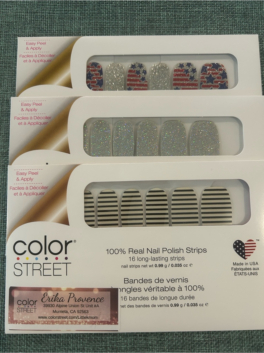 Color Street Nail Polish Strips – Lot of 3 – NEW/Sealed